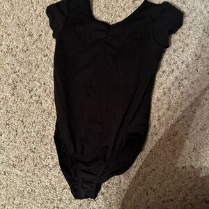 Black dance leotard